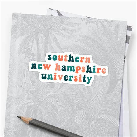 Rainbow Southern New Hampshire University Sticker By Hyperspective