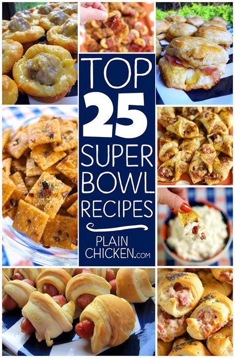 All of our super bowl finger food ideas are perfectly sized to be able to be eaten in one or two bites, and with your fingers! Top 25 Super Bowl Recipes - the best recipes for your ...