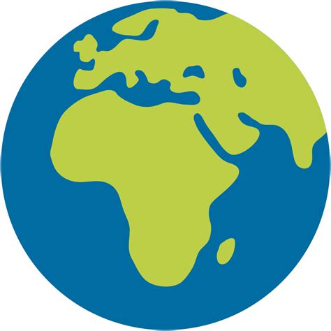 Earth Globe Transparent Background Earth Emoji Clipart Large Size