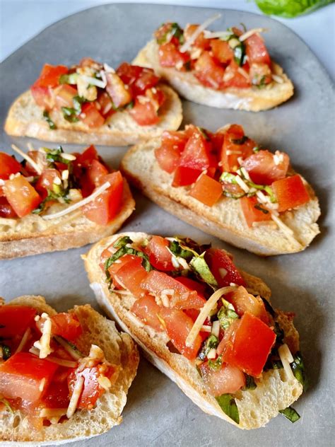 Homemade Bruschetta With Parmesan Globally Flavored
