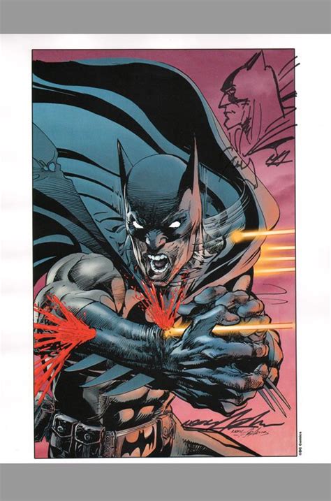 Neal Adams Remarked Batman Print W Original Art Sketch By Comic Artist