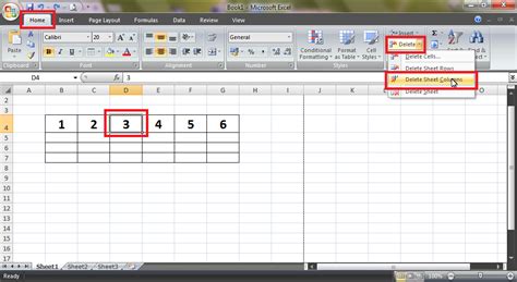 Cara Menghapus Kolom Pada Excel 2007 Tutorial Microsoft Office