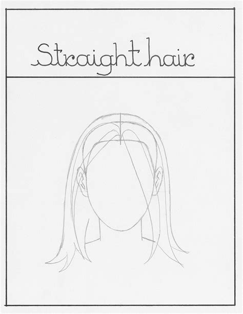 Long Straight Hair Drawing