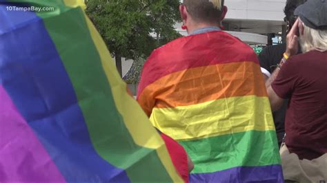 Tampa Say Gay Rally Held In Opposition Of New Florida Bill Wtsp