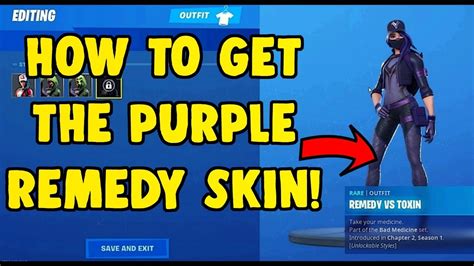 New Remedy Vs Toxin Skin Purple Style How To Unlock Youtube