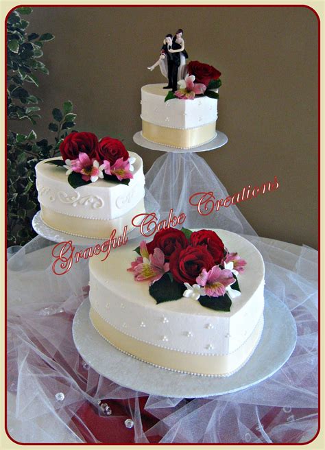 Heart Shaped Wedding Cakes