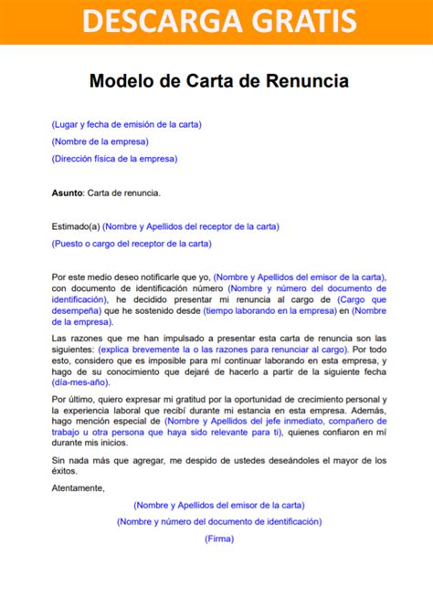 Carta De Renuncia Por Hostigamiento Laboral Peru Modelo Free Nude Hot