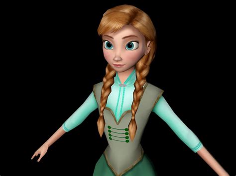 Frozen Anna Summer 3d Model Cinema 4d Files Free Download Cadnav