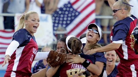 2004 Womens Softball Olympics The Loser Of 1and2 Seed Game Played The
