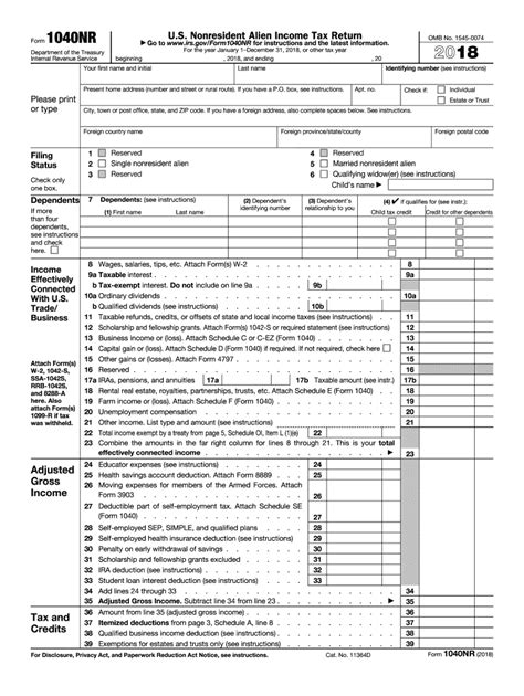 Printable Form Forv2018 Fed Tax Filing Printable Forms Free Online