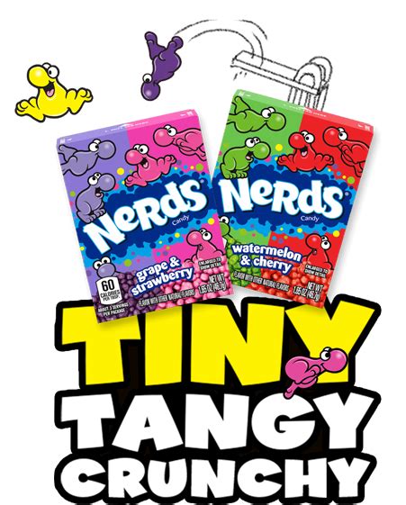 Tiny Tangy Crunchy Dual Flavoured Nerds Candy