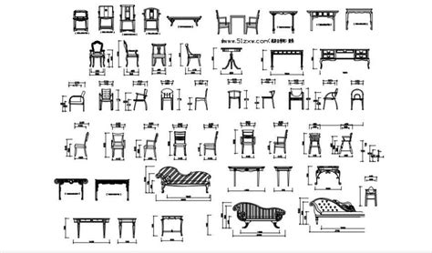 Wooden And Common Chair Elevation Blocks Drawing Details Dwg File Cadbull