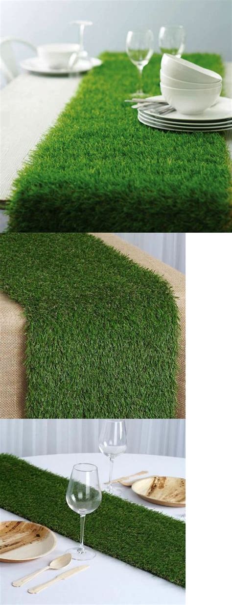 Tableware And Serveware 33161 Artificial Grass Table Runner For Table