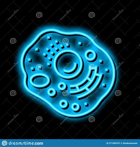 Cell Human Neon Glow Icon Illustration Stock Vector Illustration Of