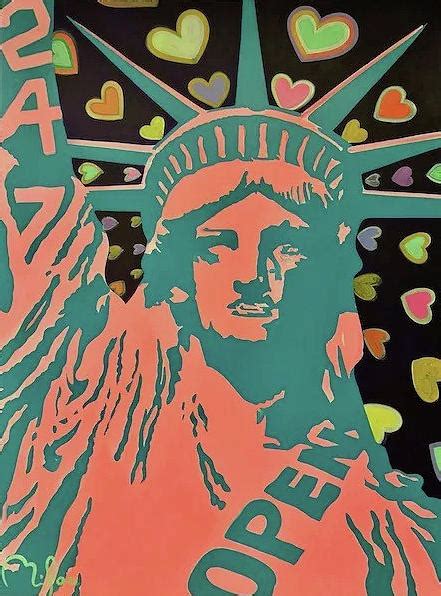 A Pop Art Statue Of Liberty Painting Painting By Perry Milou Fine Art