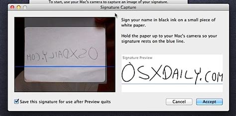 Sign PDF Files with a Digital Signature in Mac OS X Preview