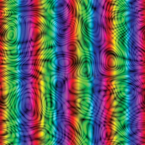Retro Psychedelic Hypnotic Trippy Acid Swirls Seamless Texture Pattern