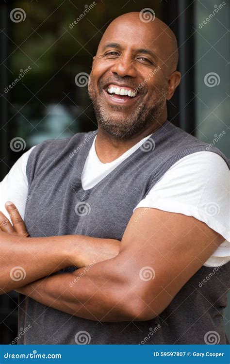 African American Man Smiling Stock Image Image Of People Adult
