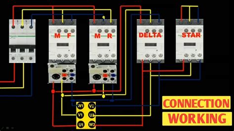 Star Delta Forward Reverse Control Circuit Wye Delta Forward Reverse Control Circuit And