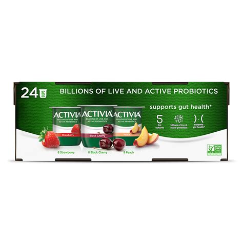 Activia® Strawberry Blueberry Peach Probiotic Yogurt