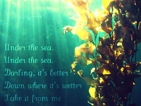 Deep down under the sea. Down Under The Sea Lyrics