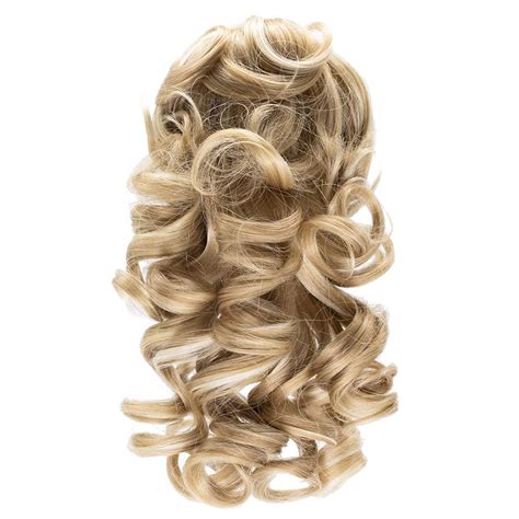 Onedor 12 Synthetic Fiber Natural Textured Curly Ponytail Clip Inon