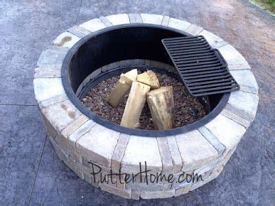 Related with fire pit category. DIY Stone Firepit Kit - Putter Home | Stone fire pit ...