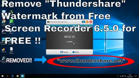 How To Remove Watermark From Free Screen Recorder 650 For Free Youtube