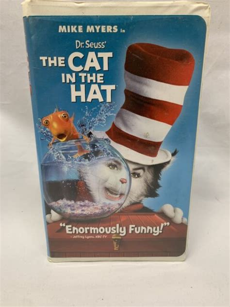 Dr Seuss The Cat In The Hat VHS 2004 Clamshell Case Packaging