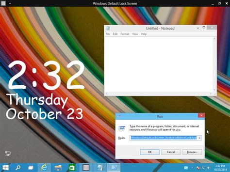 Run The Lock Screen As A Regular Modern App In Windows 10