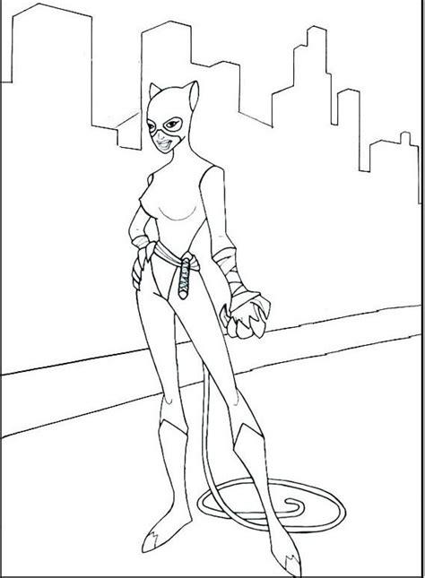Pin On Catwoman Coloring Pages