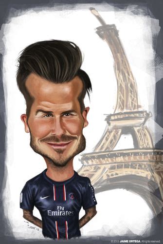 David Beckham By Jaime Ortega Sports Cartoon Toonpool Caricature