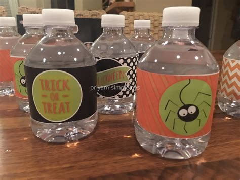 Simplejoys Halloween Water Bottles