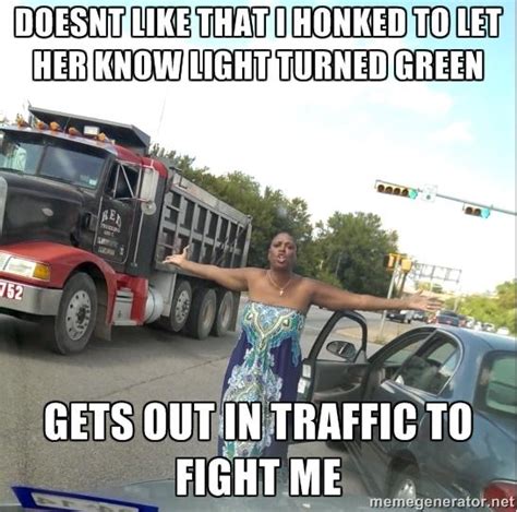 Road Raging Lady Know Your Meme
