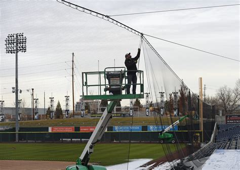 Installation Of Protective Netting At Aces Ballpark Is Almost Complete