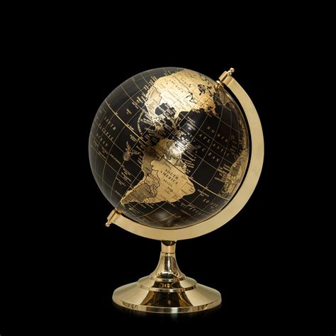 Sphera Black And Gold Globe In 2020 Gold Globe Black Gold Bedroom Globe