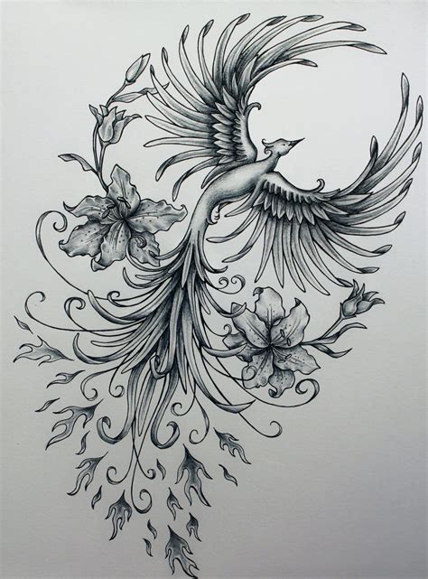 Phoenix Rising Original Art Sample | Etsy
