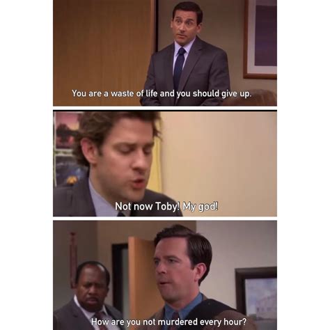I Love How Whenever Anyone Ends Up In A Managers Position They Start To Hate Toby As Much As