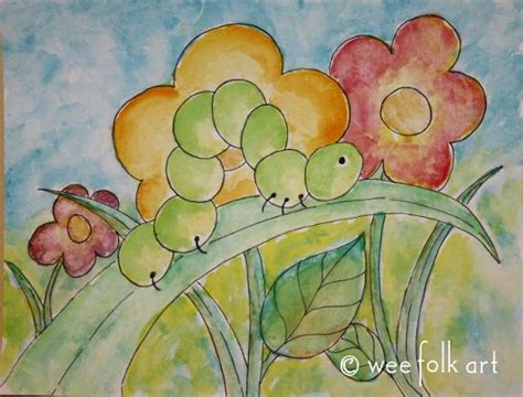 Supercoloring.com is a super fun for all ages: Inchworm Coloring Page | Wee folk art, Coloring pages ...