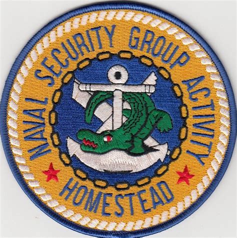 Us Navy Patch Naval Security Group Activity Homestead Florida Us