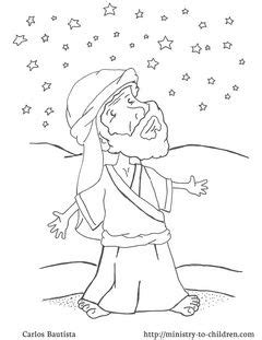 From among them, and be ye. Abraham and God's Promise Coloring Page | Bible coloring ...