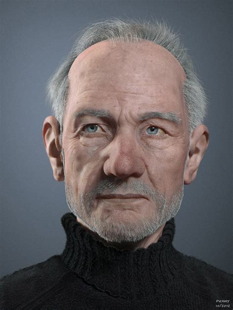 Making Of Old Man By Frederic Scarramazza Old Man Portrait