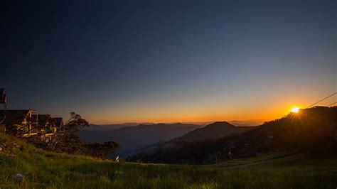 Mt Buller Sunset View Stock Photos Pictures And Royalty Free Images Istock