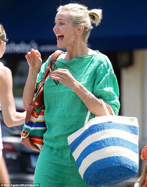 Cameron Diaz Is Stunning Sans Make Up As She Enjoys A Rare Day Off From