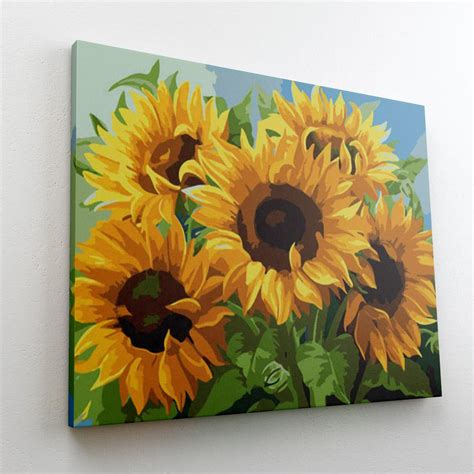 Paint By Numbers Sunflowers Flash Sale Up To 50 Off Paintnumbers