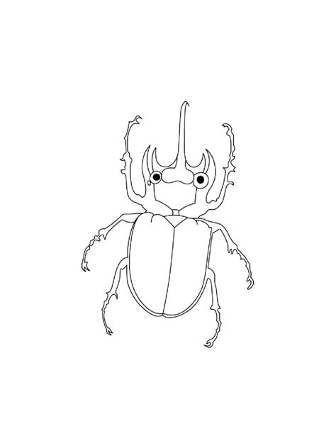 Stag Beetle Coloring Page