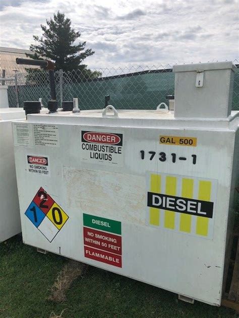 Sold 500 Gallon Double Walled Above Ground Fuel Storage Tank Ul 142