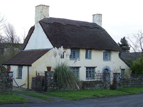 Welsh Thatched Cottage Gileston Near West Aberthaw Vale Of Glamorgan