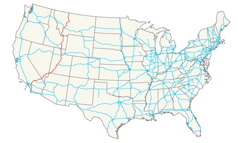 Interstate Map United States