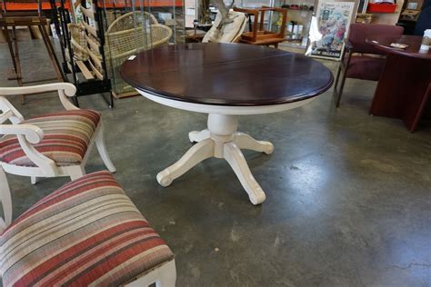 Heron round coffee table ethan allen us $679 aoj.ethan allen round end table image nesting end tables ethan allen. ROUND ETHAN ALLEN DINING TABLE W/ 6 CHAIRS, LEAF, AND PADS